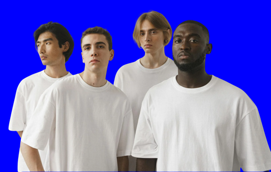 ✨ Men’s White Polyester T-Shirt – Pack of 4 | Everyday Style & Comfort