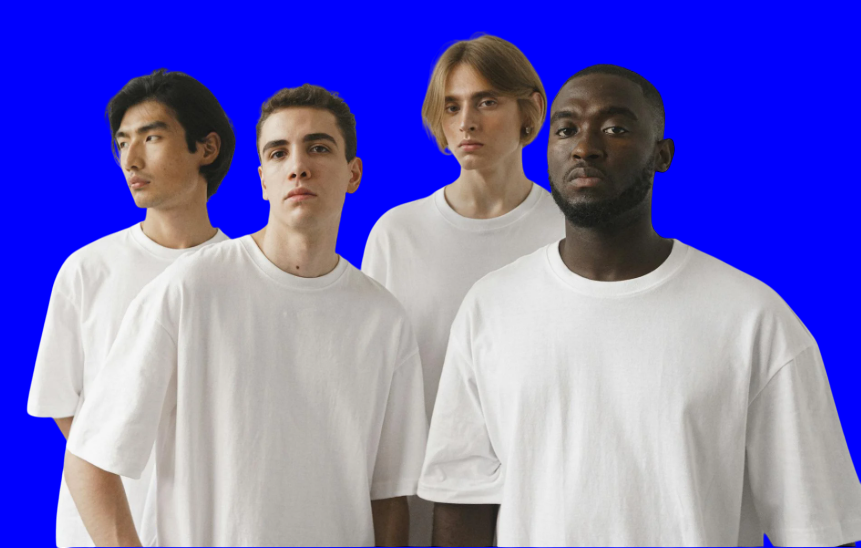 ✨ Men’s White Polyester T-Shirt – Pack of 4 | Everyday Style &amp; Comfort