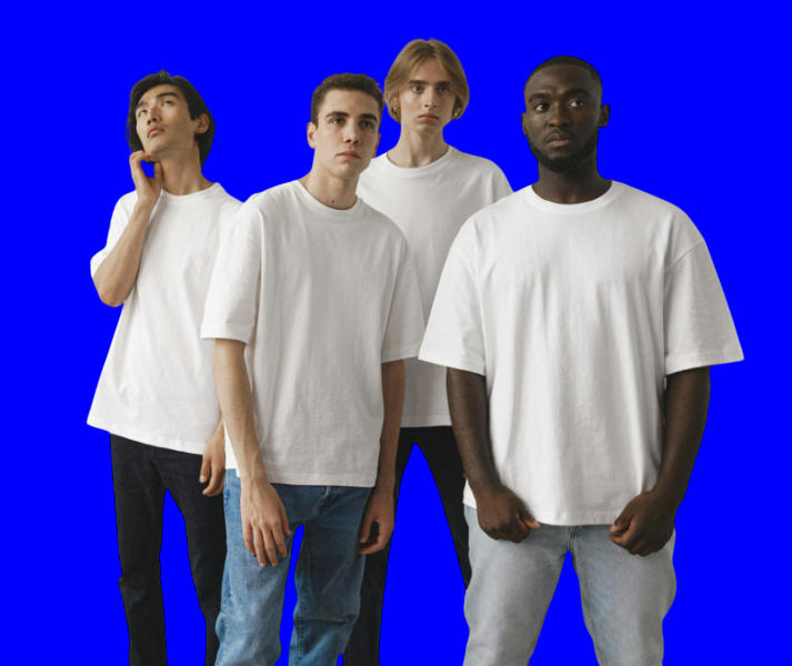 ✨ Men’s White Polyester T-Shirt – Pack of 4 | Everyday Style &amp; Comfort